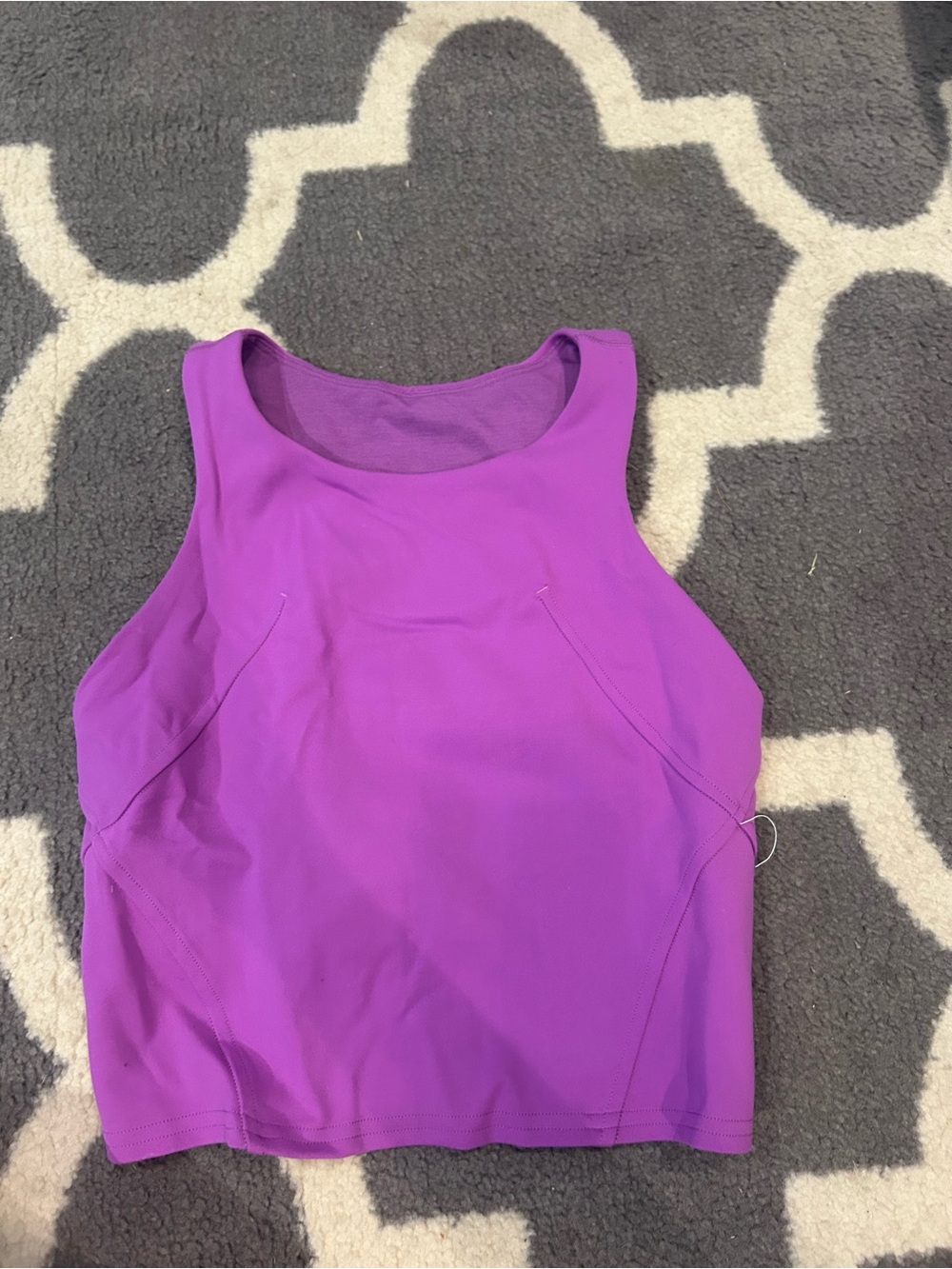 Women’s Purple Crop Tank Top